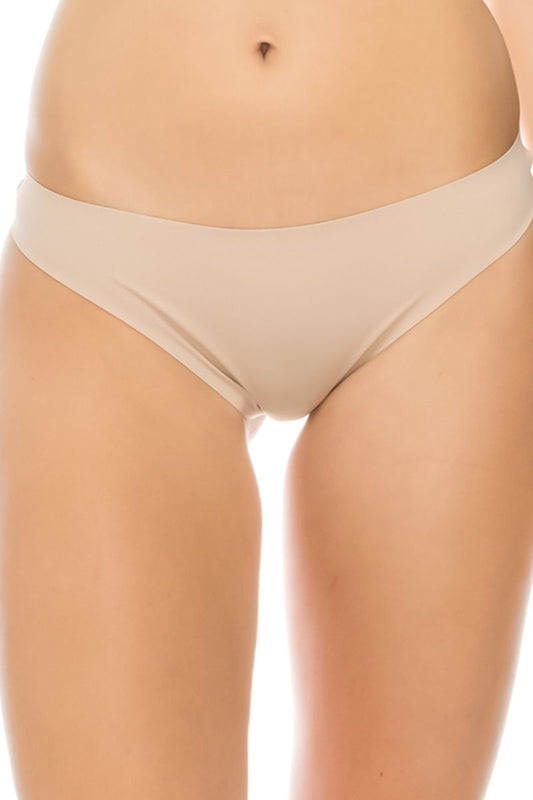 Ladies solid lasercut thong