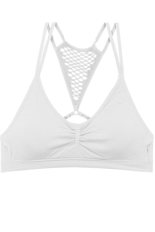 Ladies removable pads cage style back