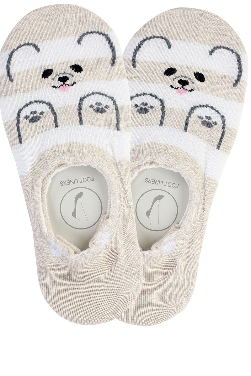 Ladies mouse print stripe socks
