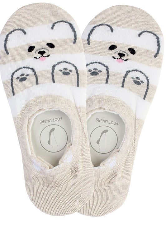 Ladies mouse print stripe socks
