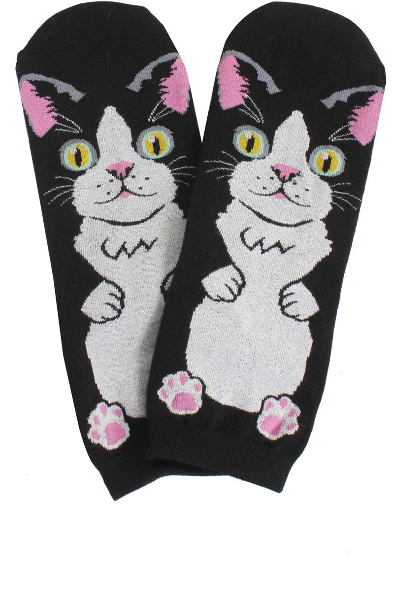 Ladies cat print socks