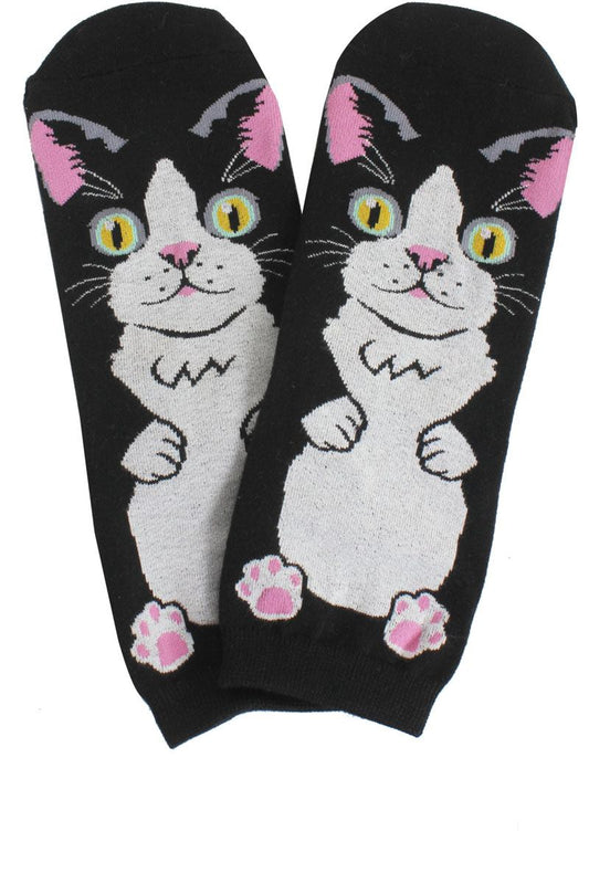 Ladies cat print socks