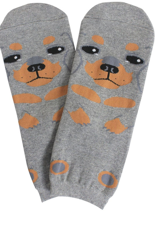 Ladies dog print socks
