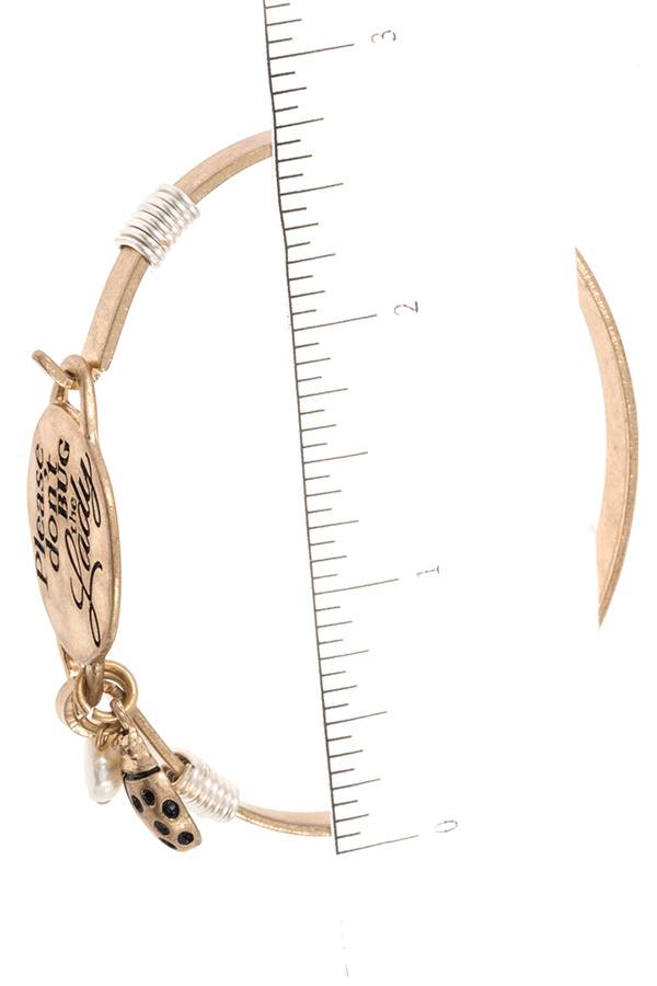 Ladies fashion please dont bug the lady bangle bracelet