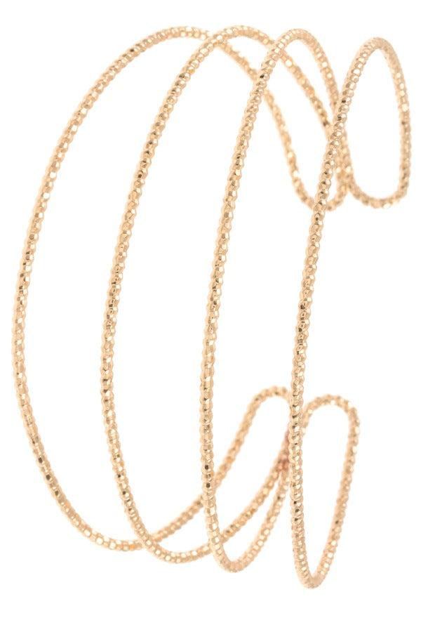 Multi row flex cuff bracelet