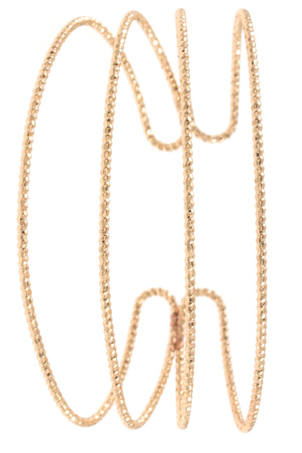 Multi row flex cuff bracelet