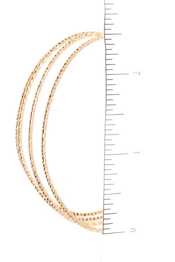 Multi row flex cuff bracelet