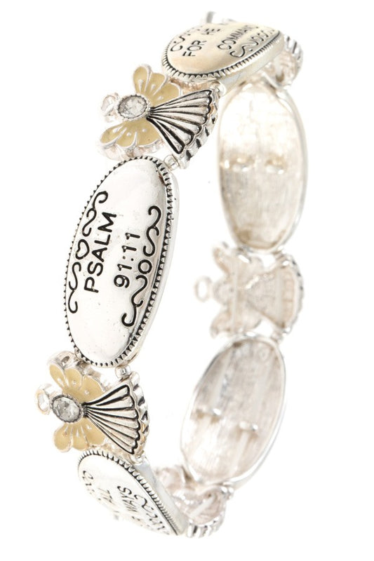 Message angel stretch bracelet