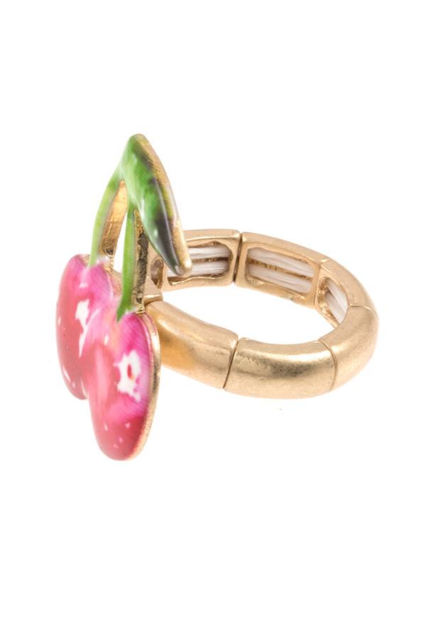 Cherry ring stretch ring