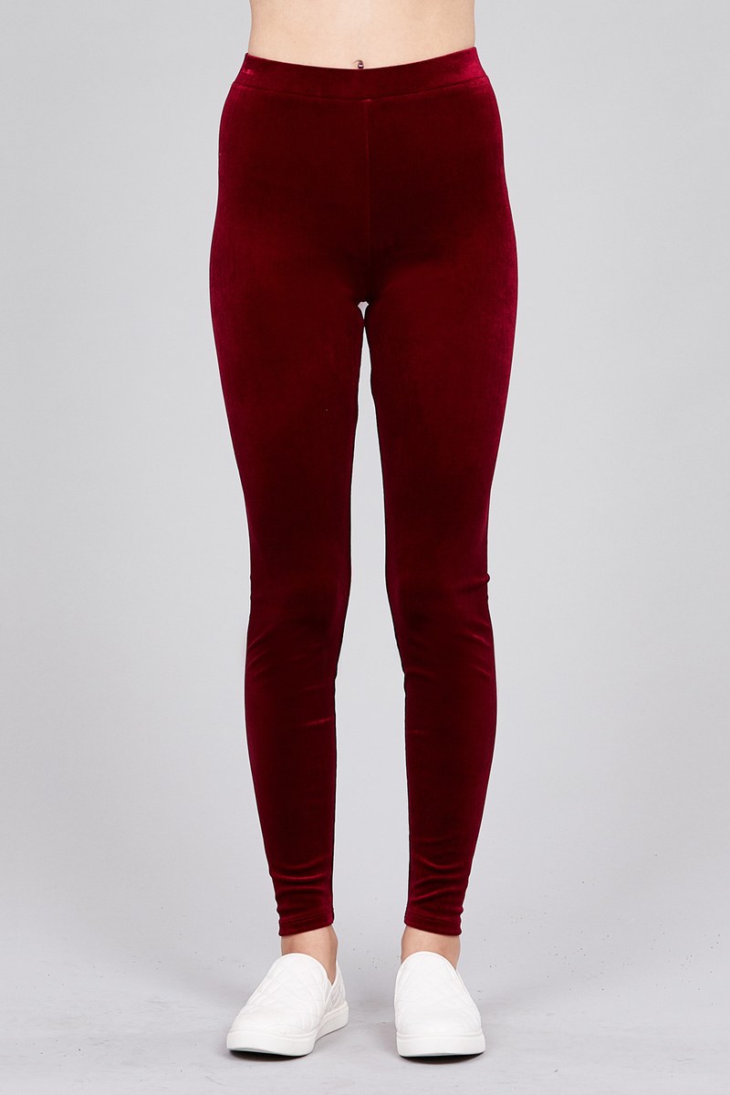 Ladies fashion velvet leggings