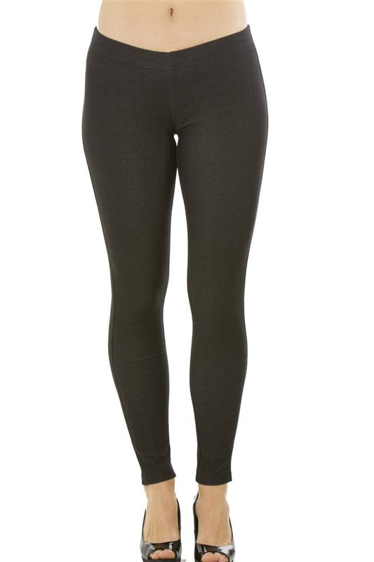 Ladies fashion stretch cotton blend leggings