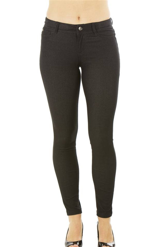 Ladies fashion stretch cotton blend leggings