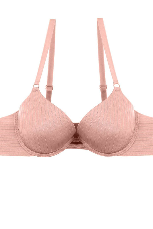Ladies fashion plunge bra w/underwire