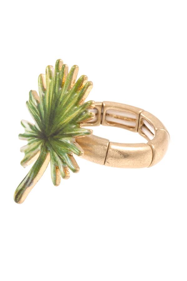Spike leaf stretch ring