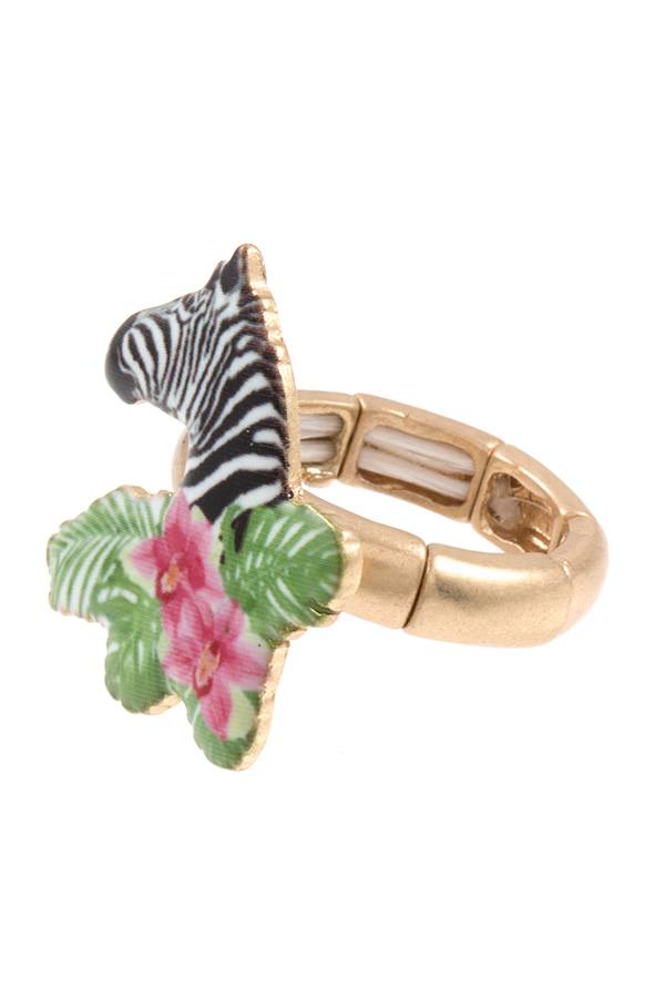 Zebra stretch ring