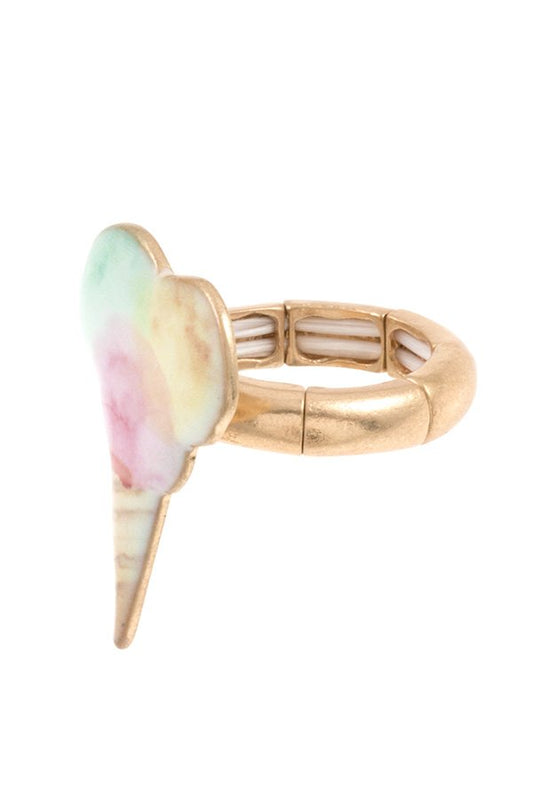 Ice cream cone stretch ring