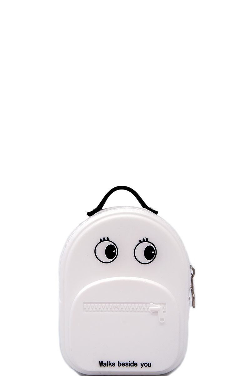 Nicole lee nikky 3d backapck design silicone coin purse wallet