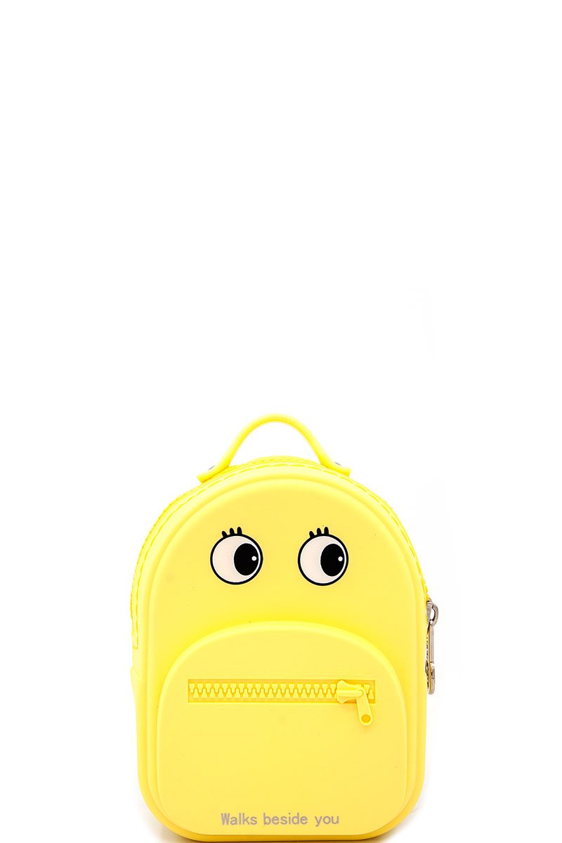 Nicole lee nikky 3d backapck design silicone coin purse wallet
