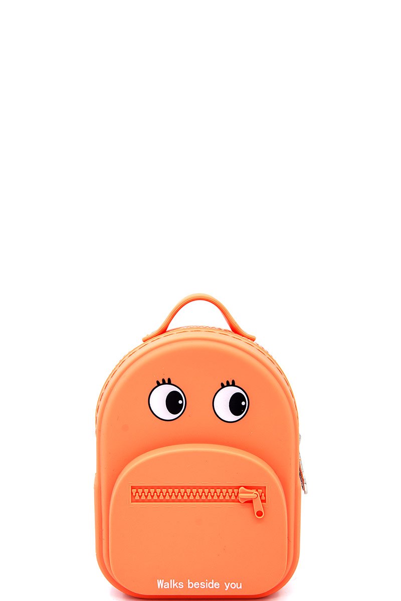 Nicole lee nikky 3d backapck design silicone coin purse wallet