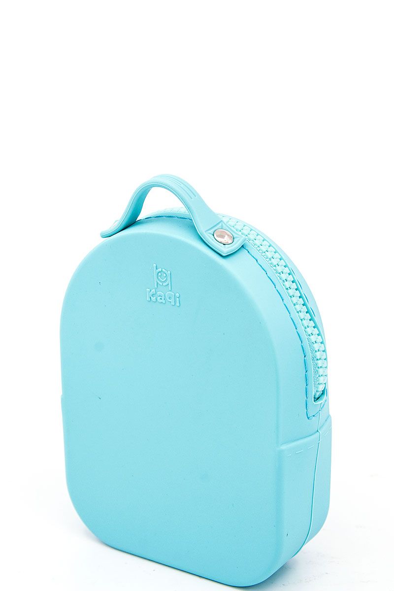 Nicole lee nikky 3d backapck design silicone coin purse wallet