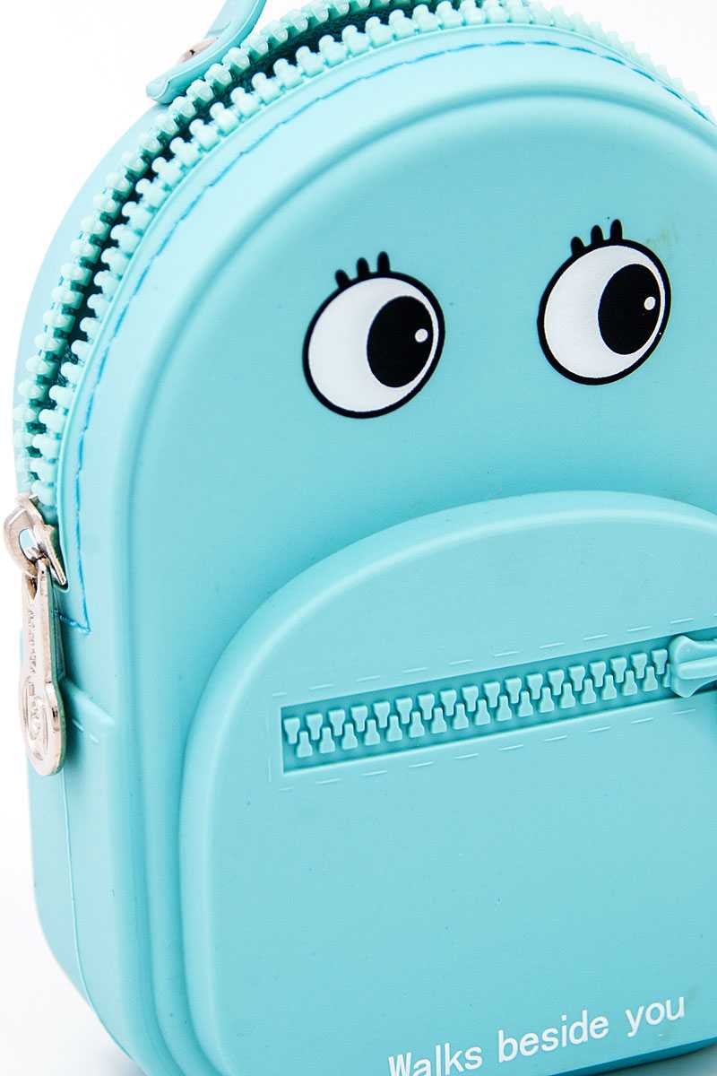 Nicole lee nikky 3d backapck design silicone coin purse wallet