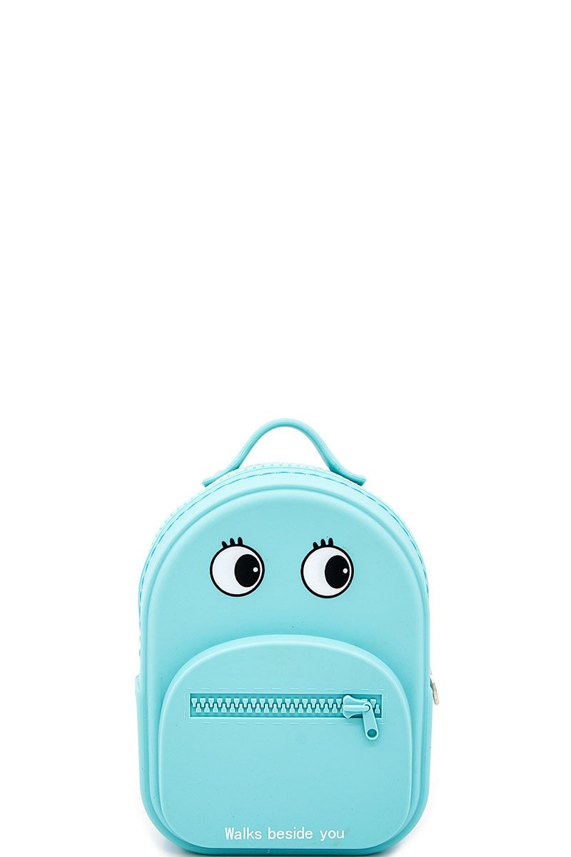 Nicole lee nikky 3d backapck design silicone coin purse wallet