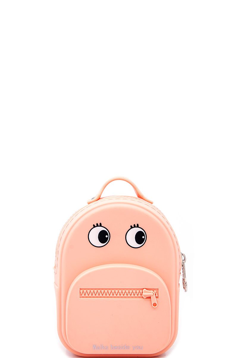 Nicole lee nikky 3d backapck design silicone coin purse wallet