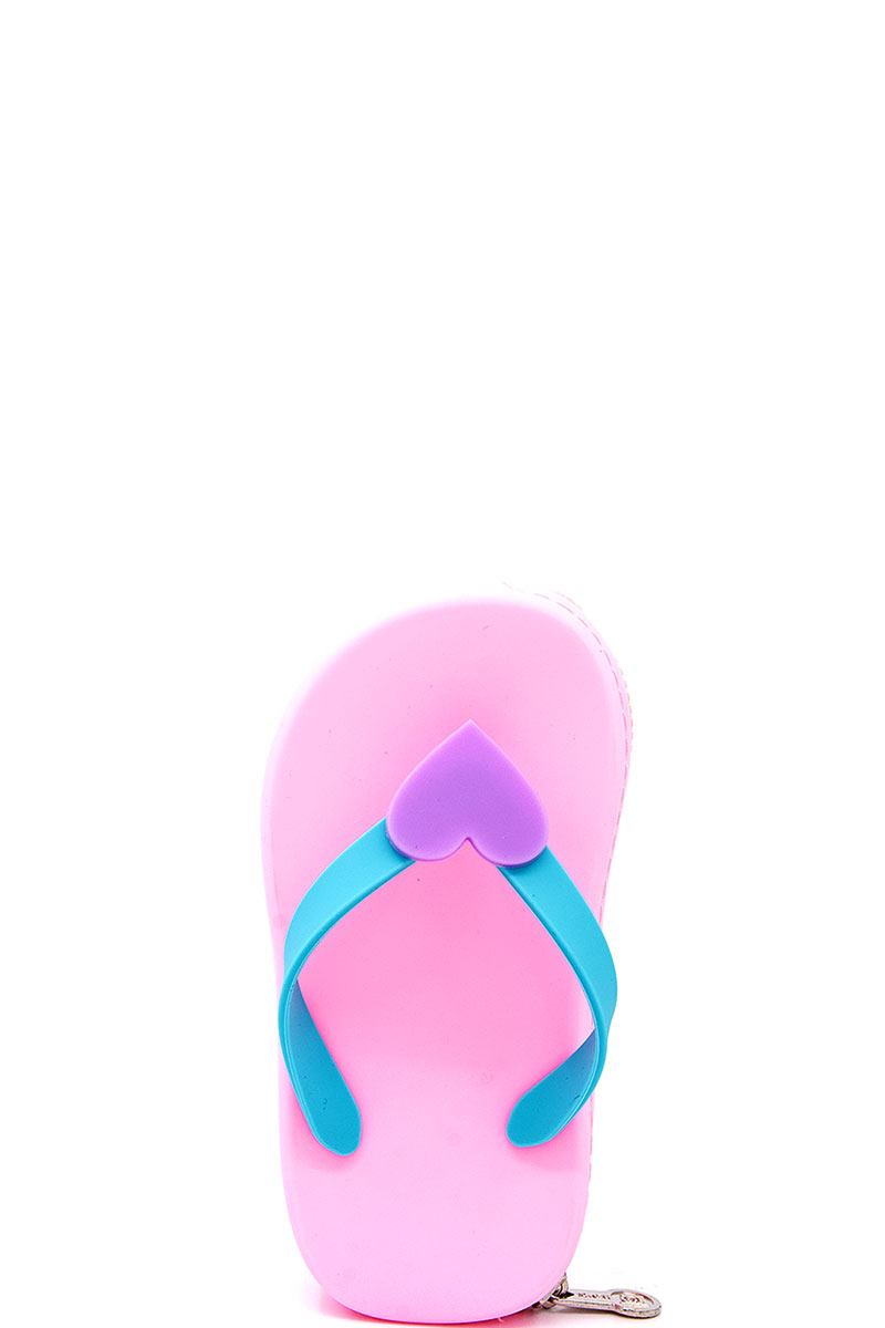 Nicole lee nikky slipper design silicone coin purse wallet
