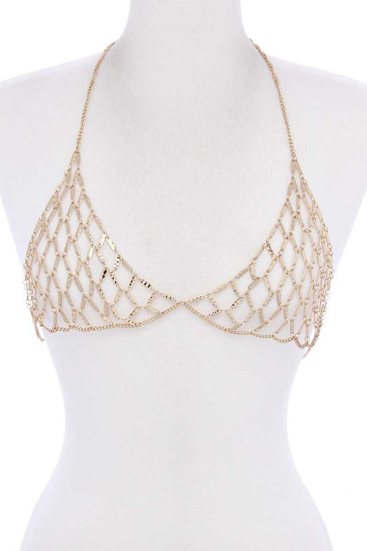 Metal body chain