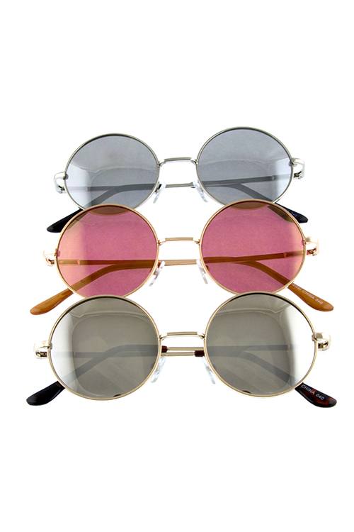 Womens hipster dapper round circle shaped sunglasses