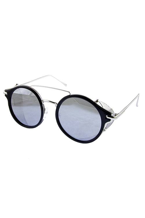 Womens rebar horned sideshield vintage inspired sunglasses