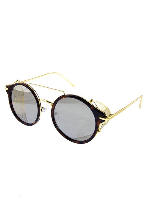 Womens rebar horned sideshield vintage inspired sunglasses