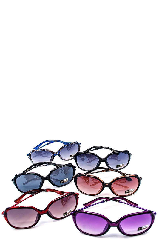 Fashion classy rhinestone accent sunglasses