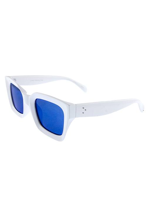 Womens square shaped plastic modern fashion sunglasses