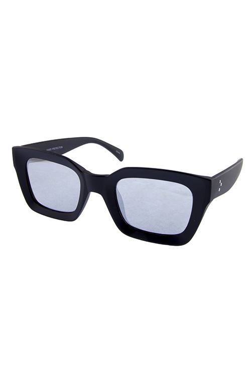 Womens square shaped plastic modern fashion sunglasses