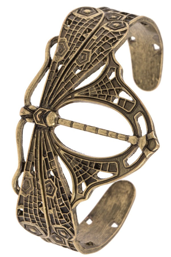 Firefly etched cuff bracelet
