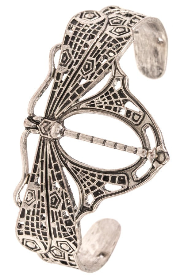 Firefly etched cuff bracelet