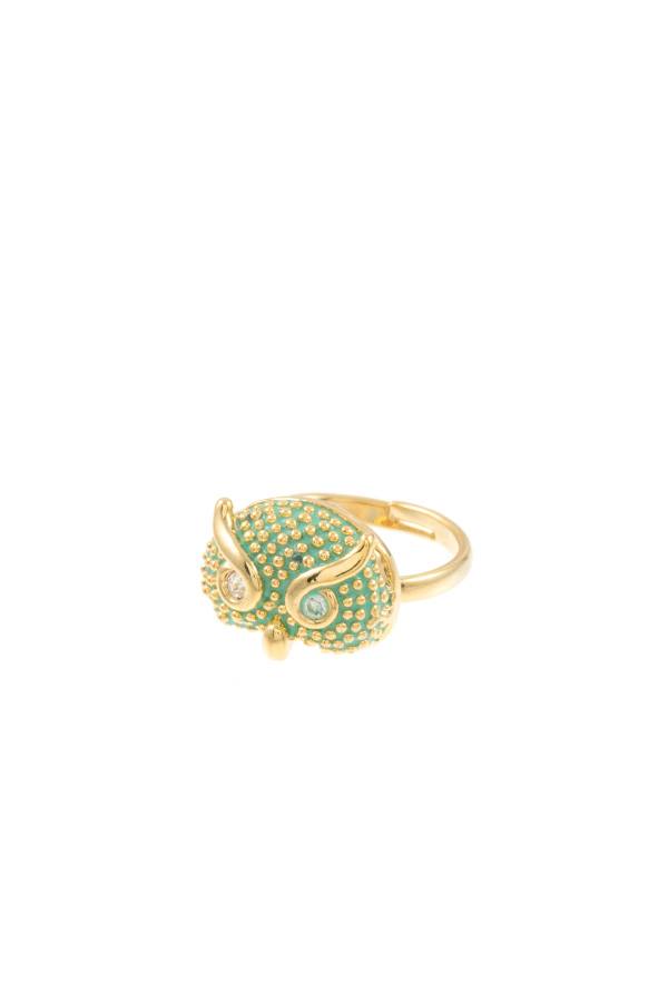 Dotted owl accent mid ring