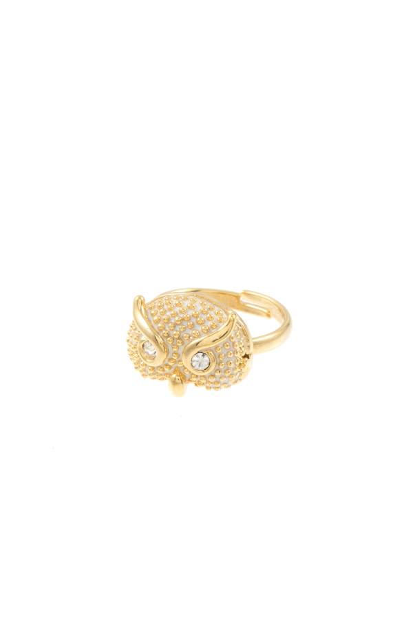 Dotted owl accent mid ring