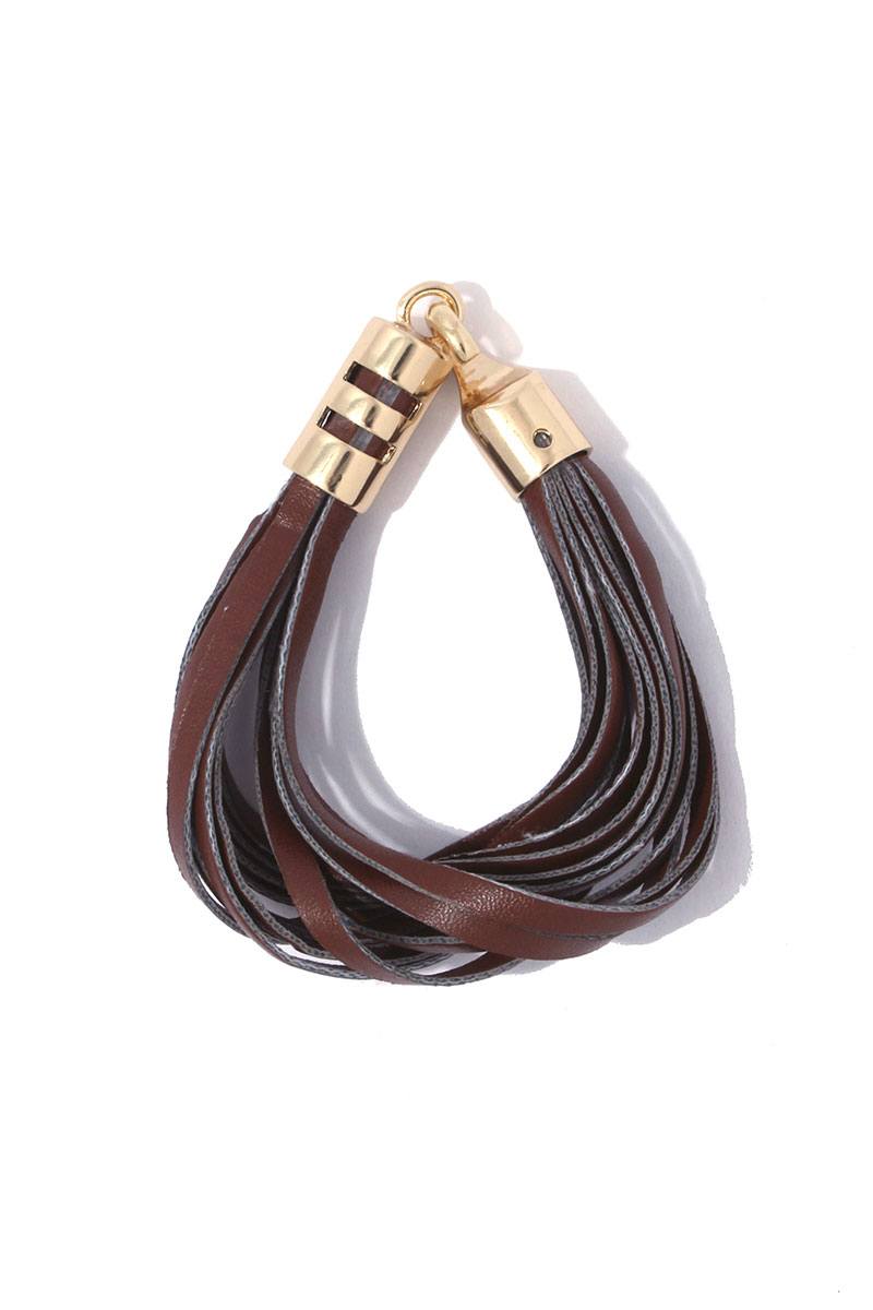 Twisted leather bracelet