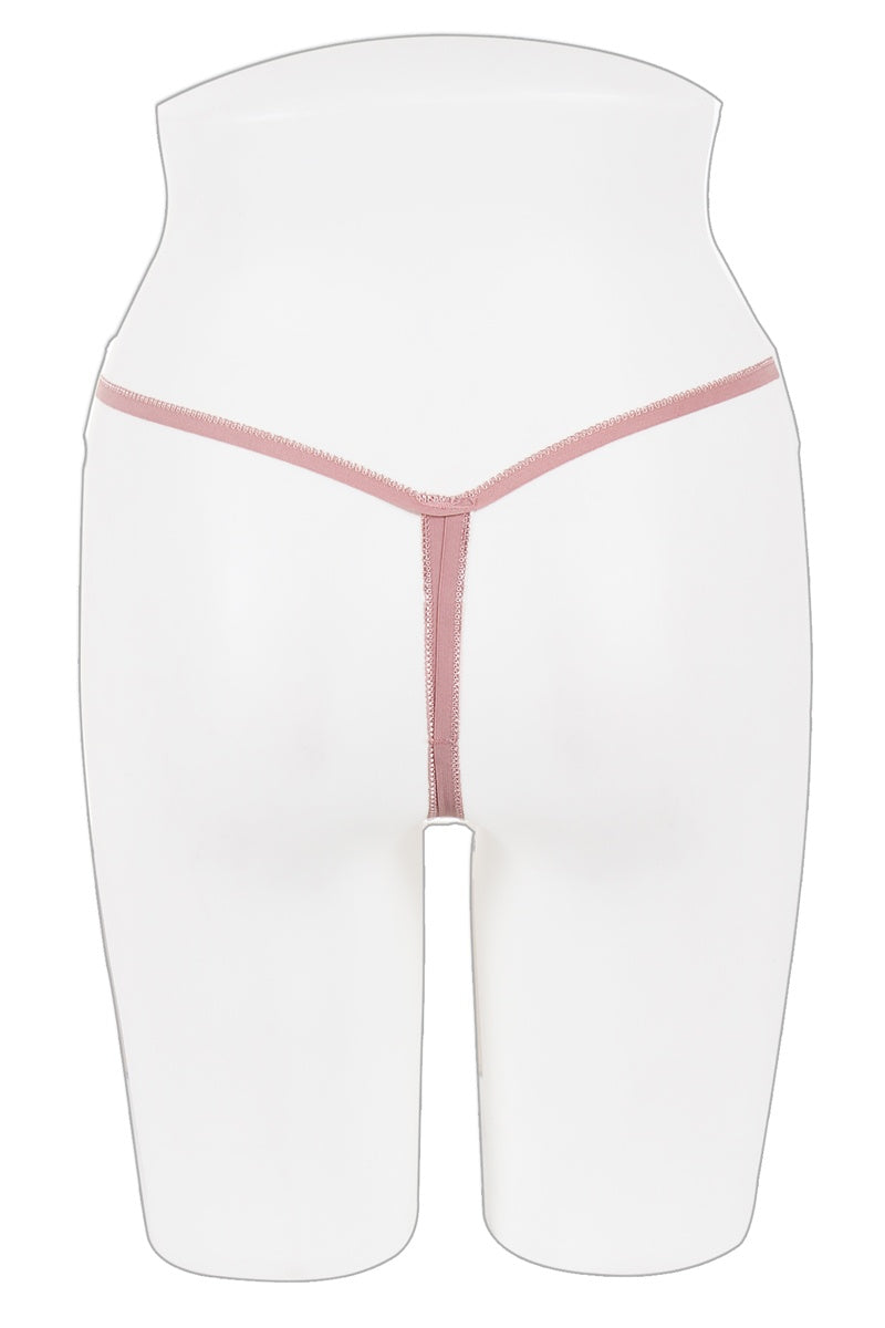 Ladies butterfly crotchless thong