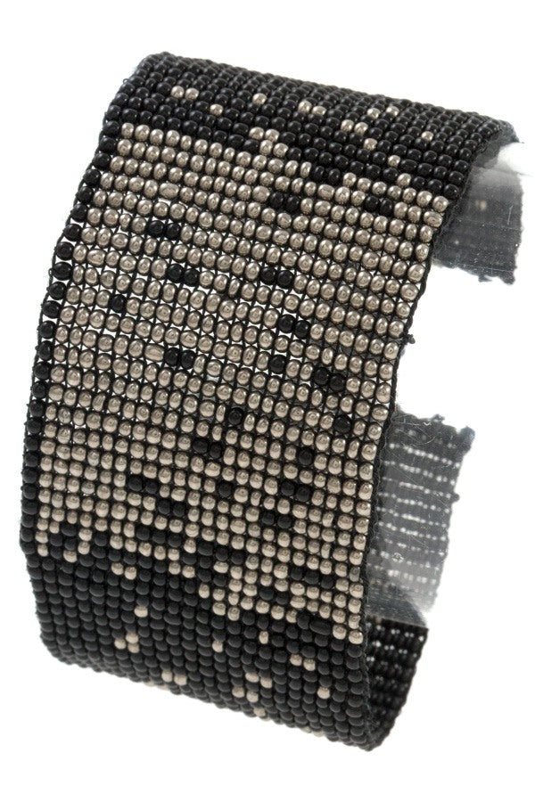 Seed bead two tone bracelet