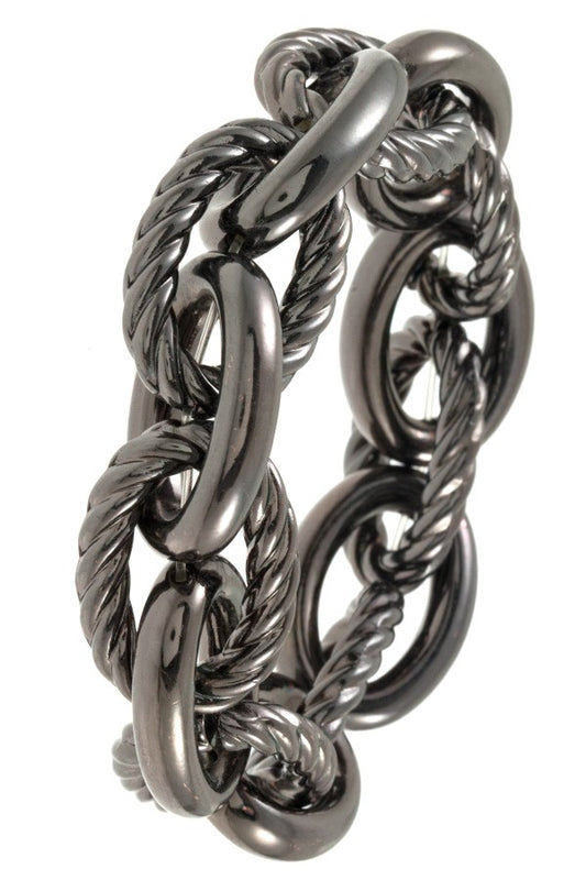 Mix chain like textured bracelet