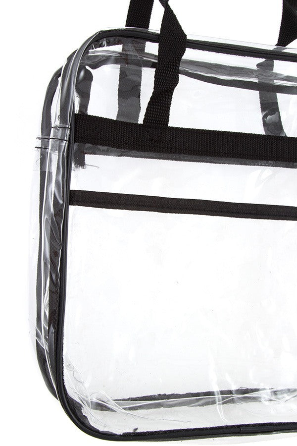 Clear mini square shoulder bag