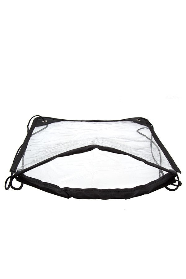 Clear drawstring backpack