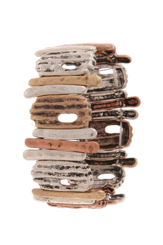 Organic shape stretch bracelet