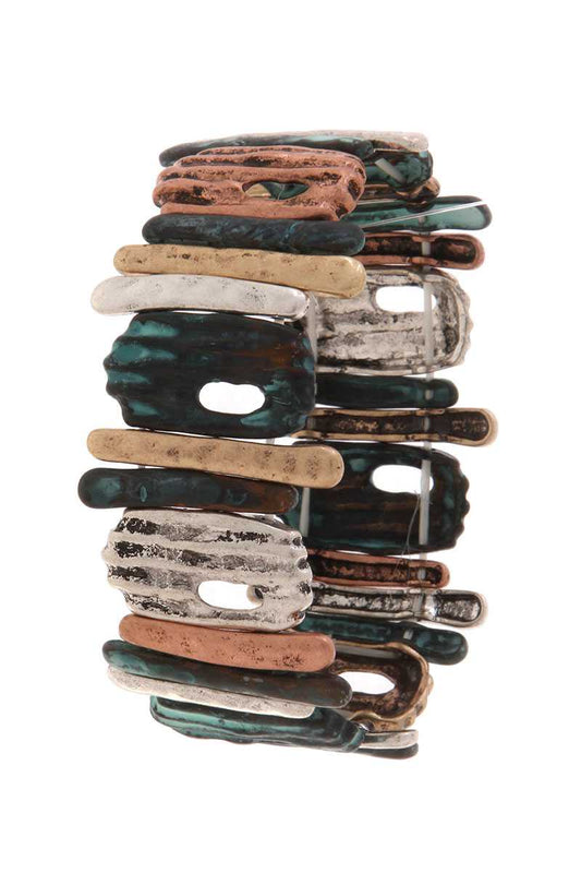 Organic shape stretch bracelet
