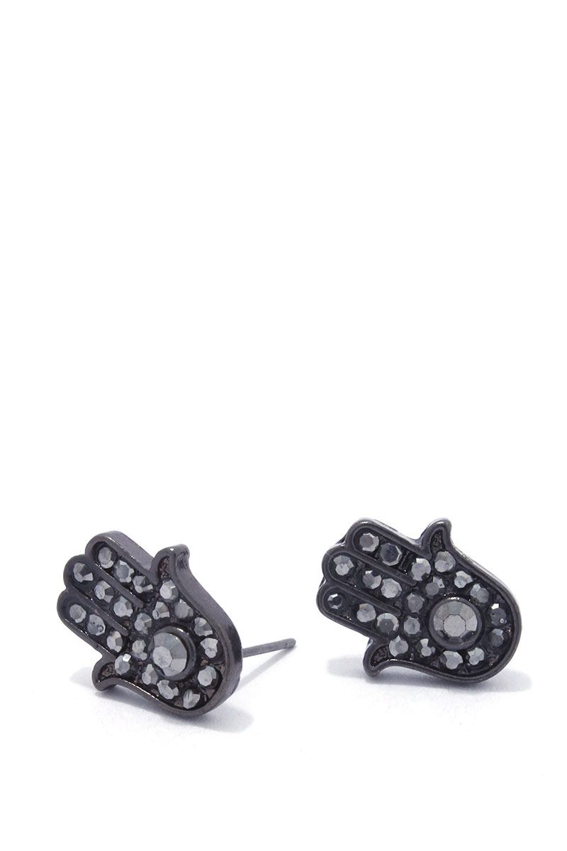 Hamsa hand stud earring