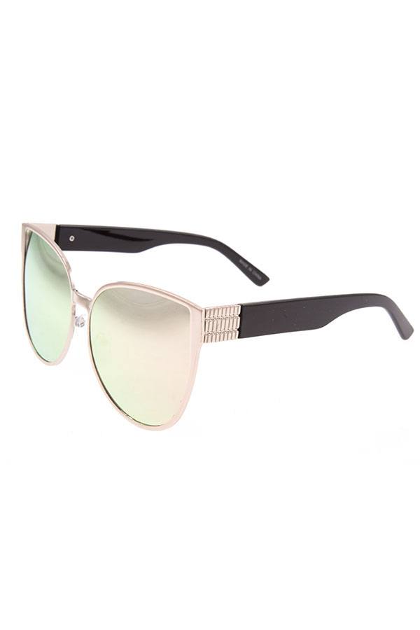 Mirror lens stylish framed sunglasses