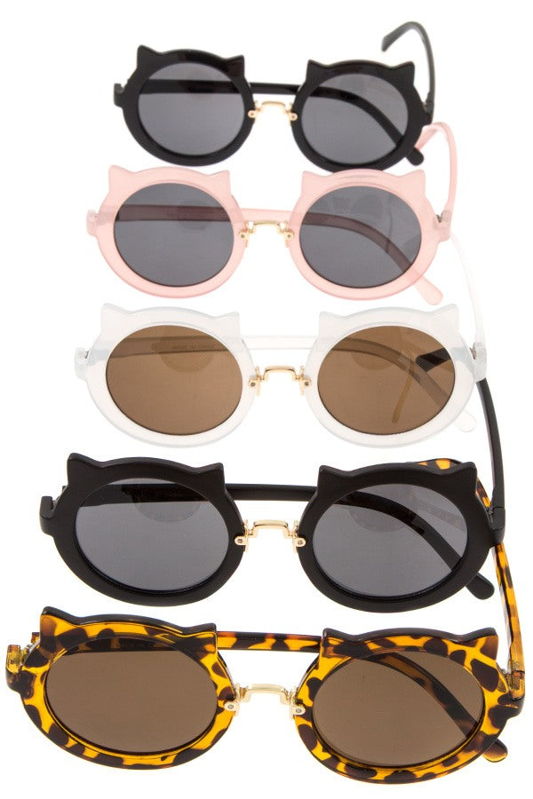 Kitty framed round lens sunglasses